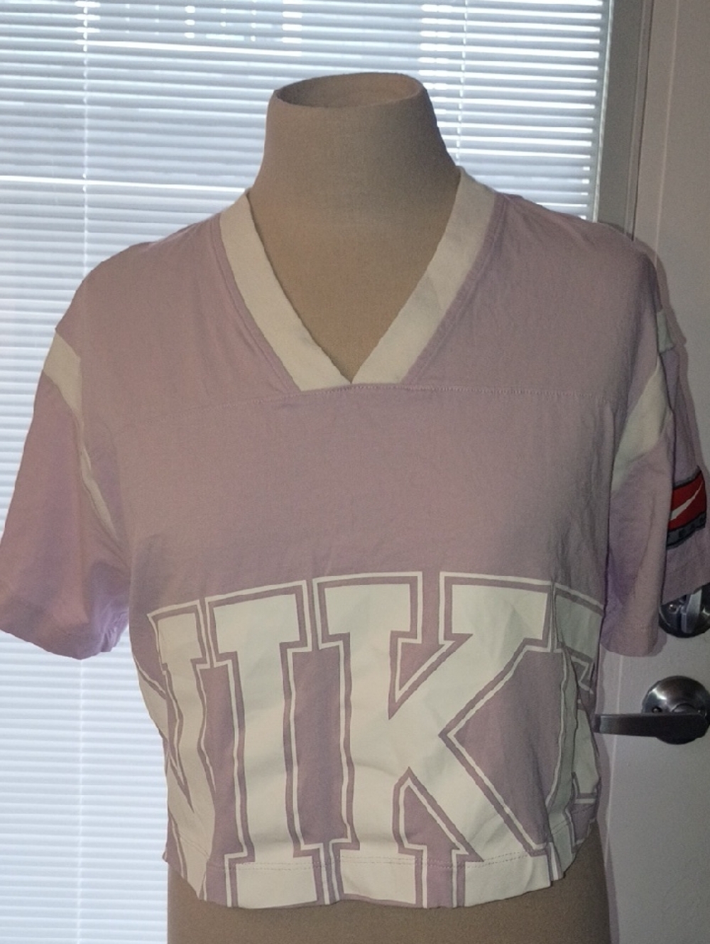 Nike Lavender and White Crop Top